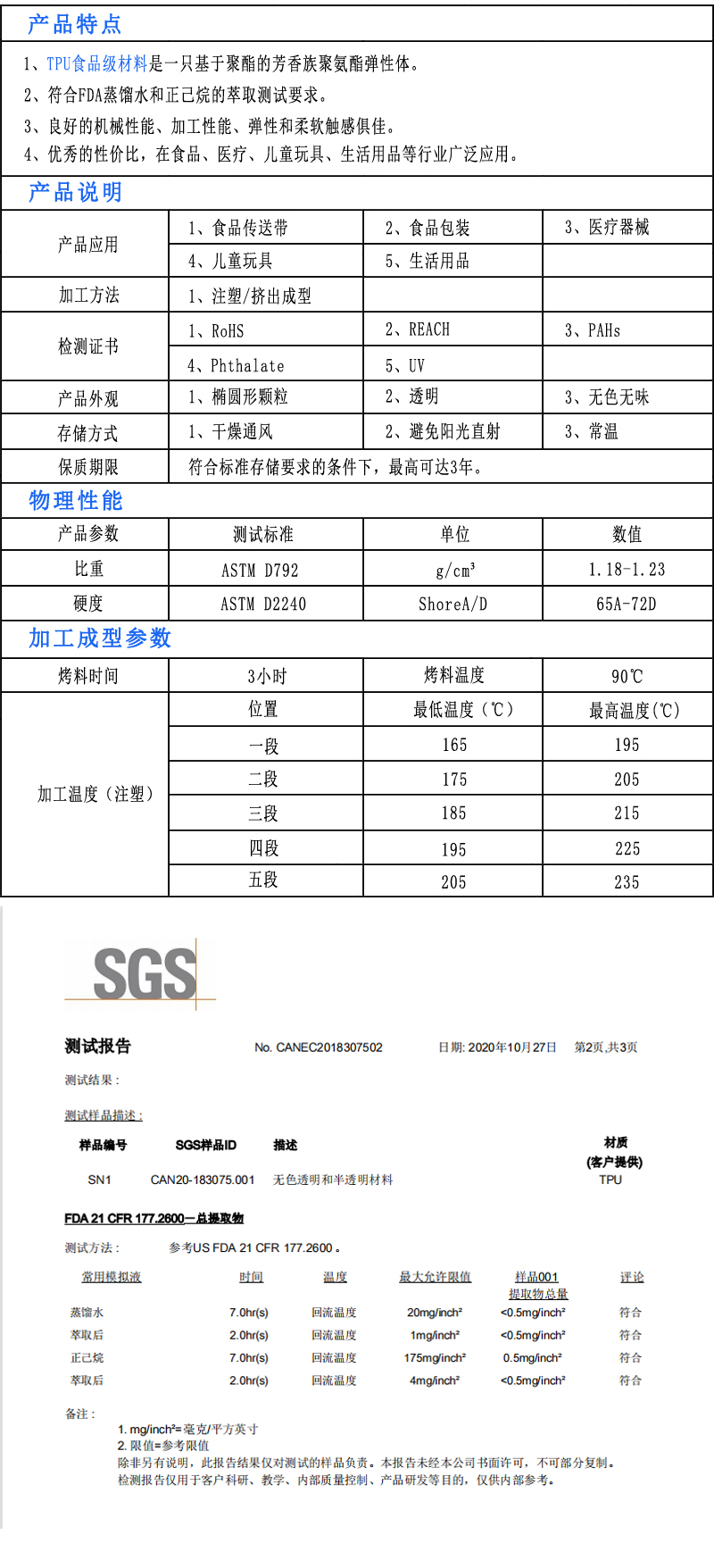 PC透明高抗冲阻燃材料